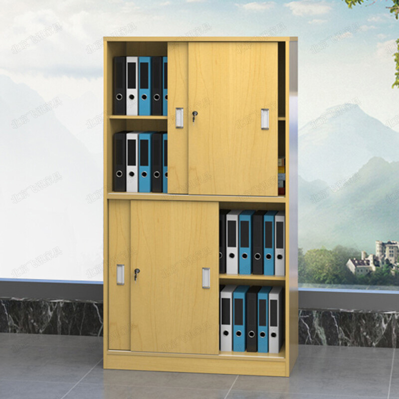 辦公移門柜推拉門柜定做-87